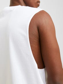 Jack & Jones T-shirt Estampar Decote Redondo -White - 12249131