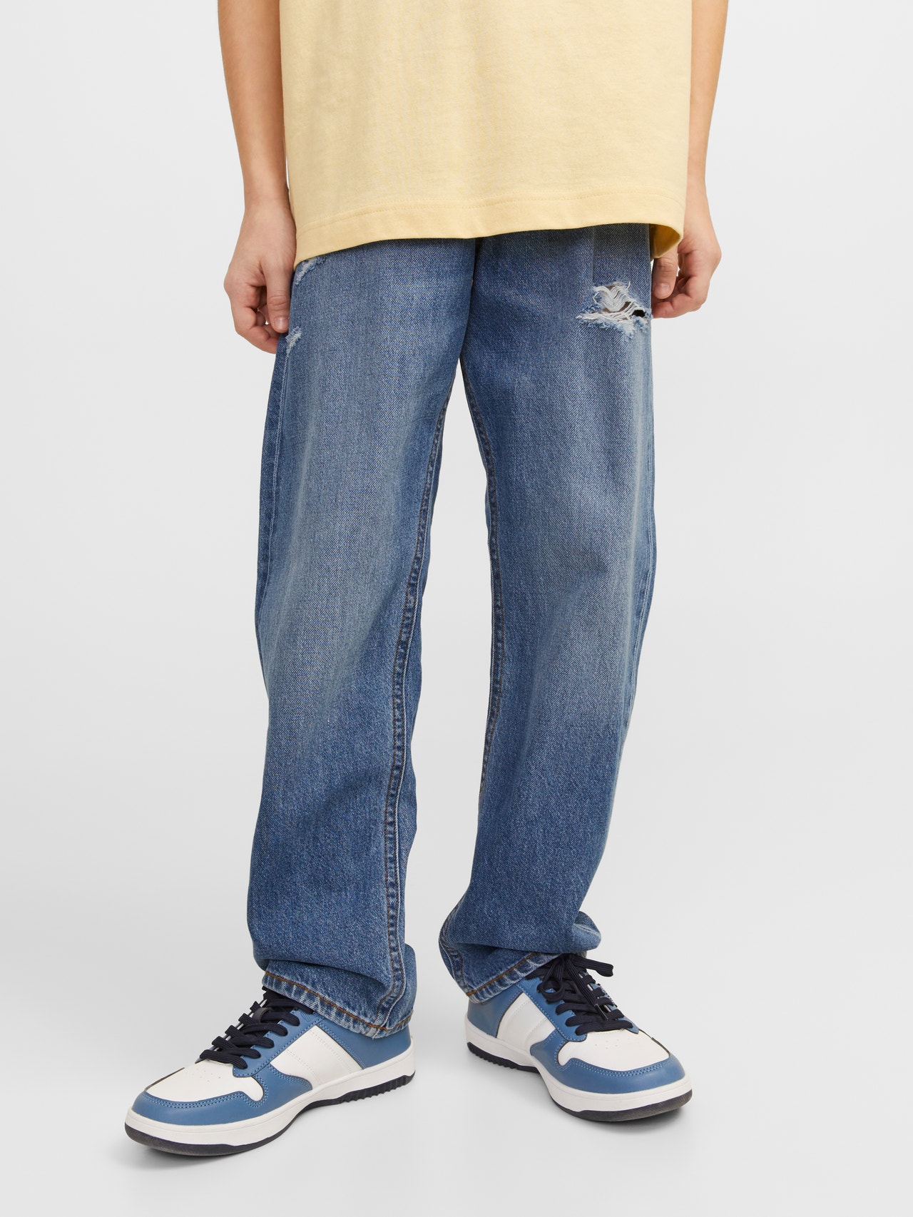 Jack & Jones JJICHRIS JJORIGINAL SQ 596 JNR Relaxed Fit Τζιν Για αγόρια -Blue Denim - 12249132