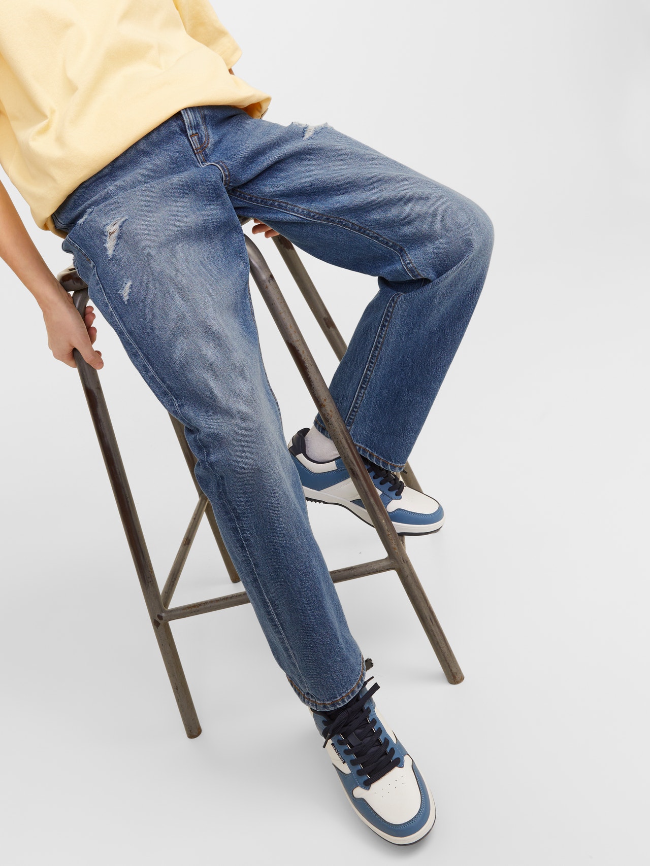 Jack & Jones JJICHRIS JJORIGINAL SQ 596 JNR Relaxed Fit Τζιν Για αγόρια -Blue Denim - 12249132