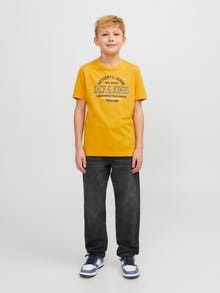 Jack & Jones JJICHRIS JJORIGINAL SQ 602 NOOS JNR Jeansy o swobodnym kroju Junior -Black Denim - 12249138