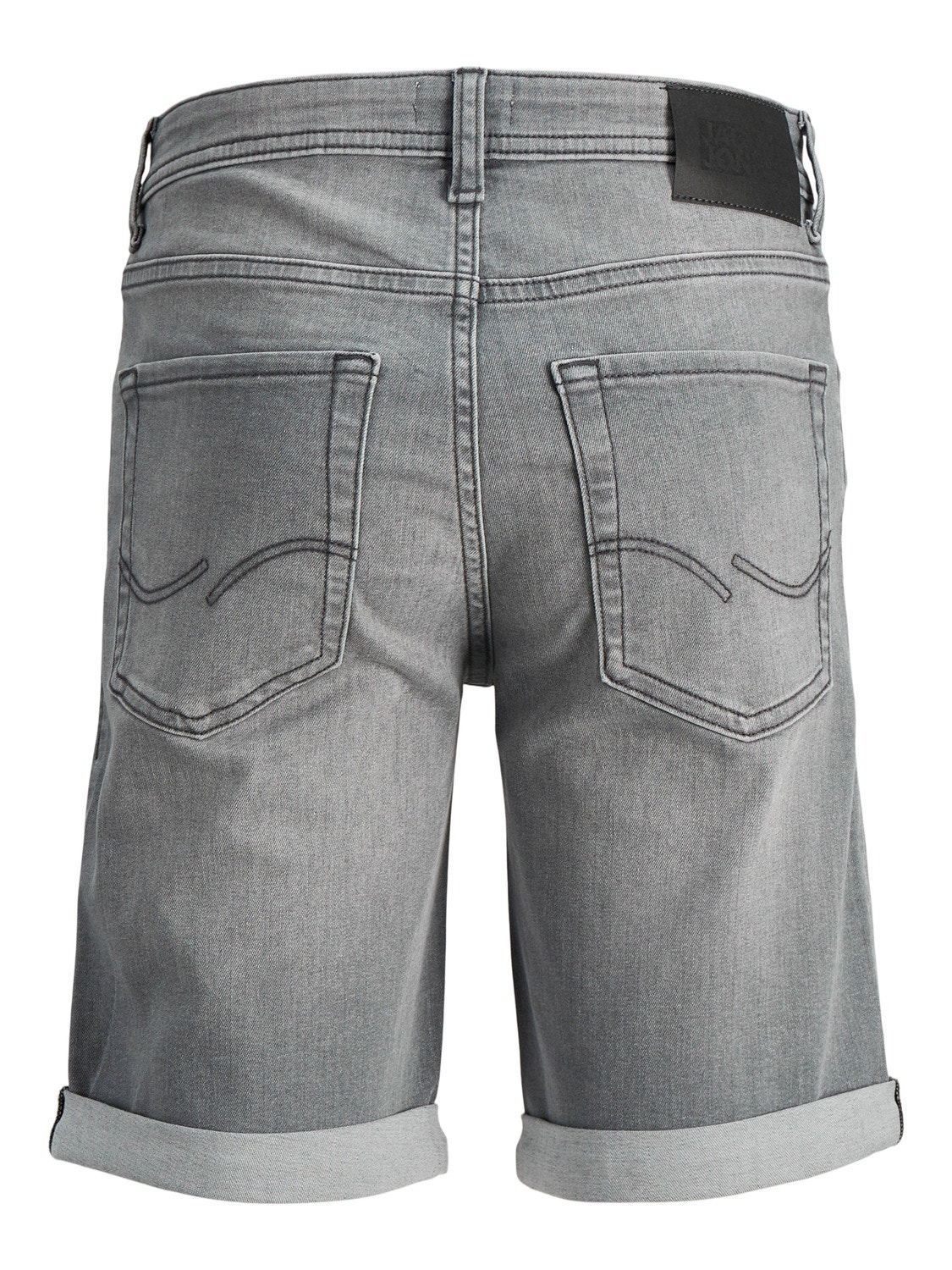 Jack & Jones Regular Fit Shorts med normal passform For gutter -Grey Denim - 12249173