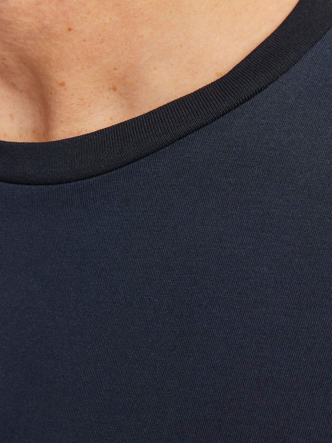 Jack & Jones Printed Crew neck T-shirt -Navy Blazer - 12249184