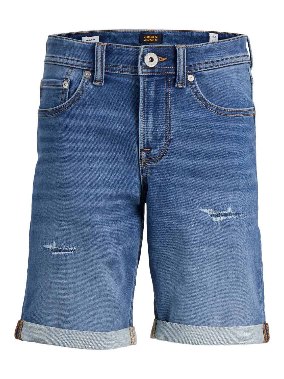 Jack & Jones Regular Fit Regular Fit Shorts Für jungs -Blue Denim - 12249186