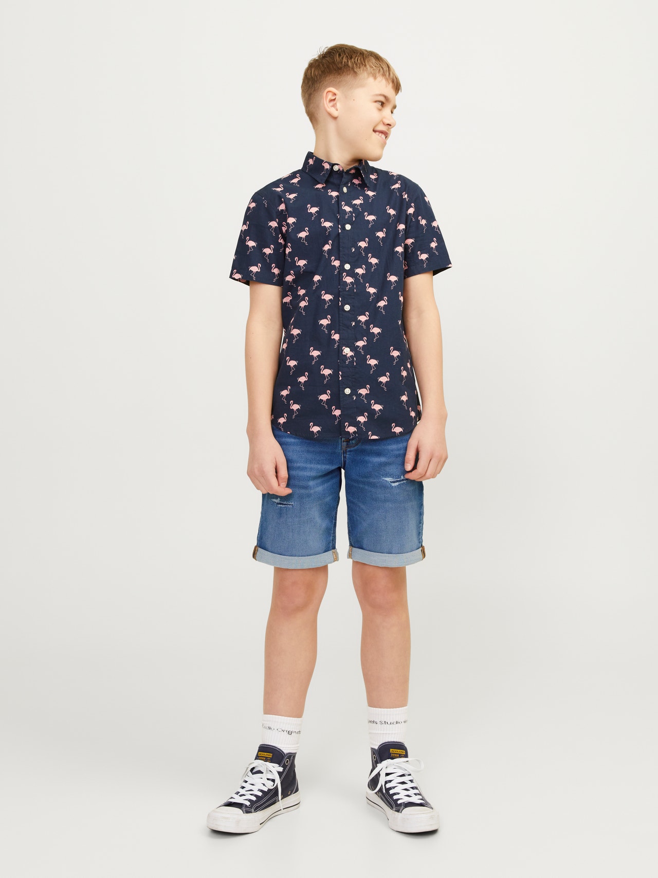 Jack & Jones Regular Fit Regular fit Šortai For boys -Blue Denim - 12249186