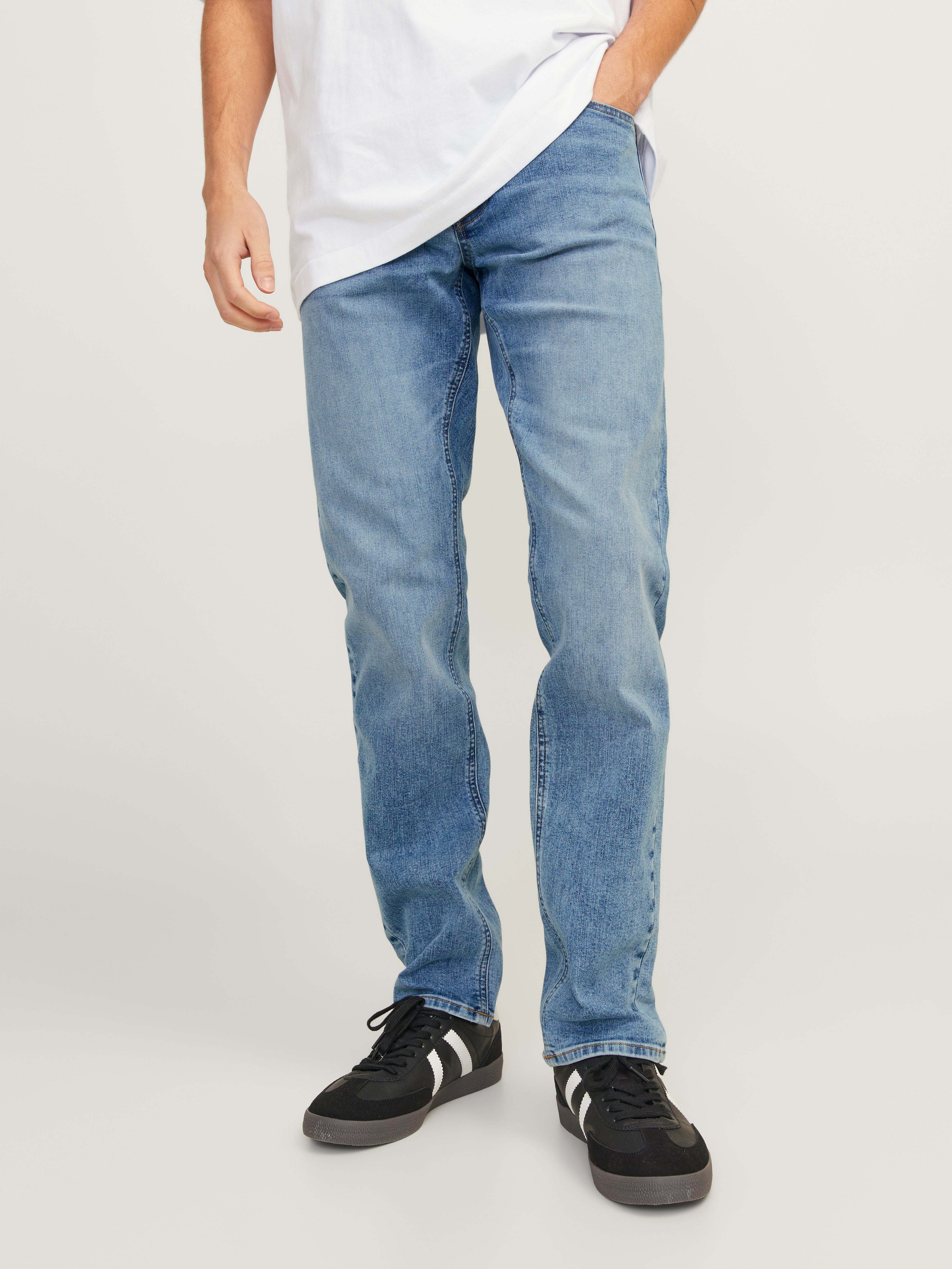 Jack & Jones JJIGLENN JJORIGINAL SQ 704 Slim fit Džíny -Blue Denim - 12249191