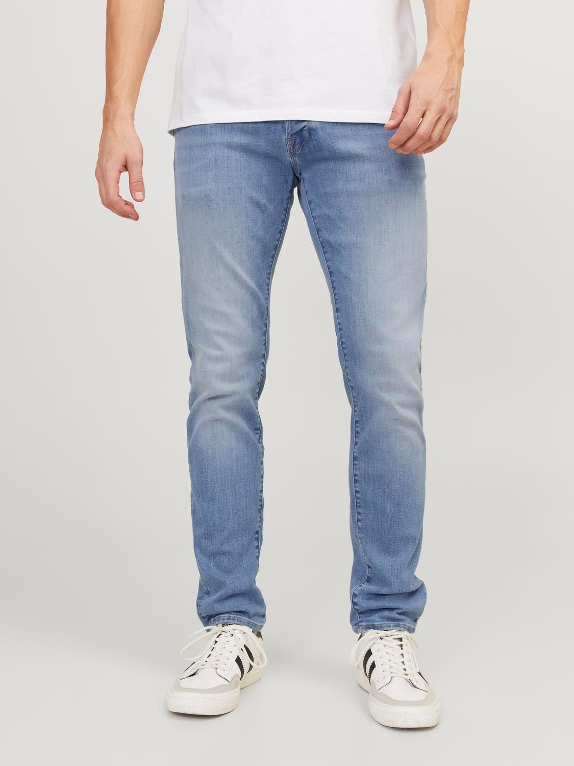 JJIGLENN JJFOX SB 706 Slim fit jeans | Medium Blue | Jack & Jones®