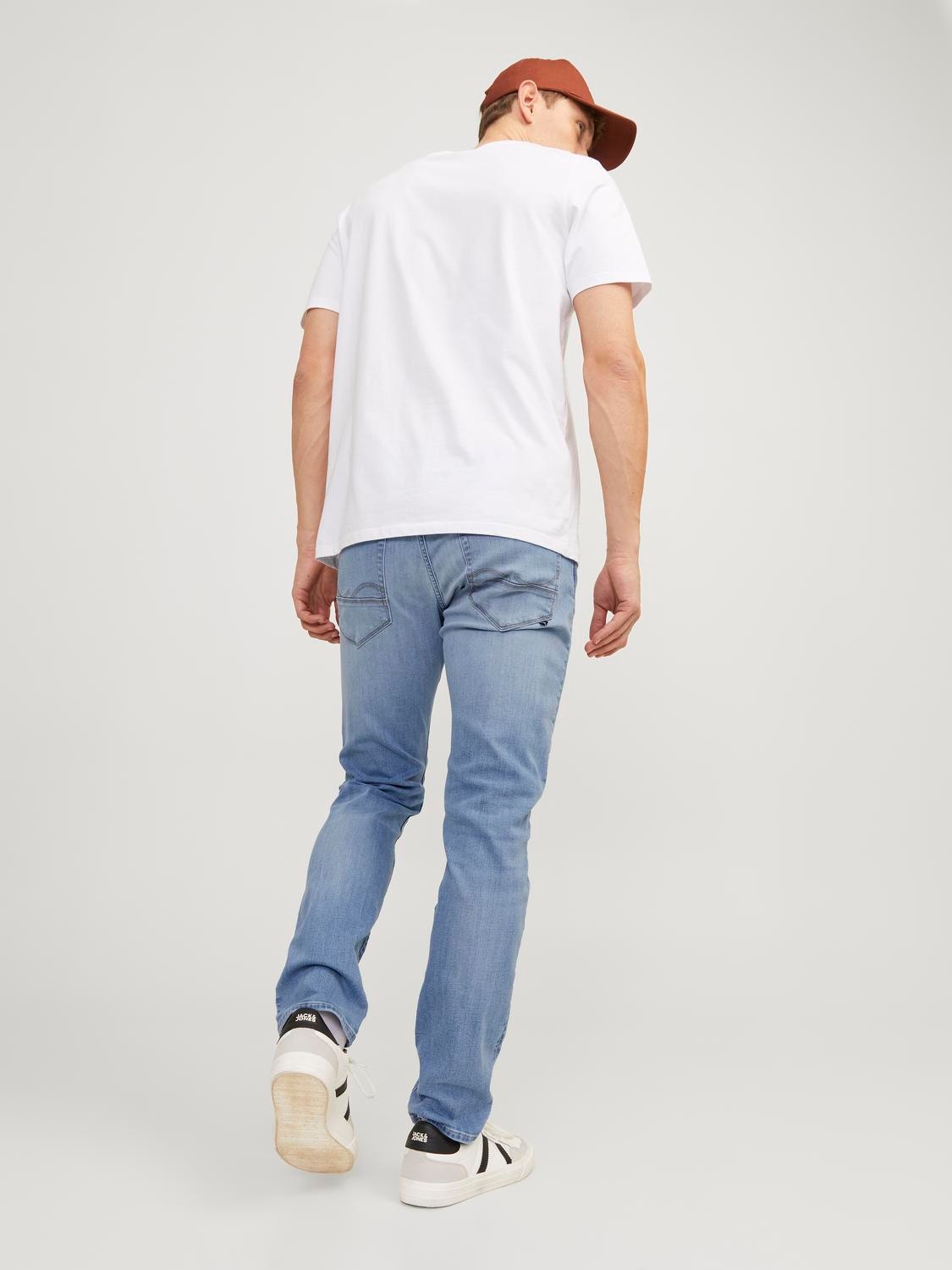 JJIGLENN JJFOX SB 706 Slim fit jeans | Medium Blue | Jack & Jones®