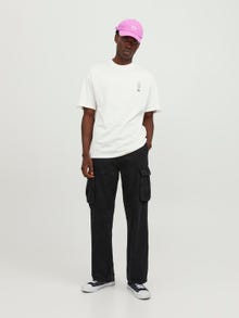 Jack & Jones Nyomott mintás Környak Trikó -Cloud Dancer - 12249221