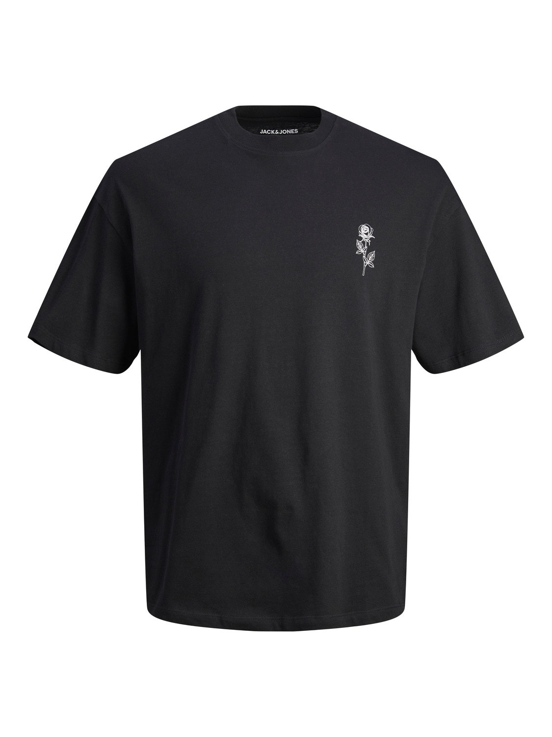 Jack & Jones Bedrukt Ronde hals T-shirt -Black - 12249221