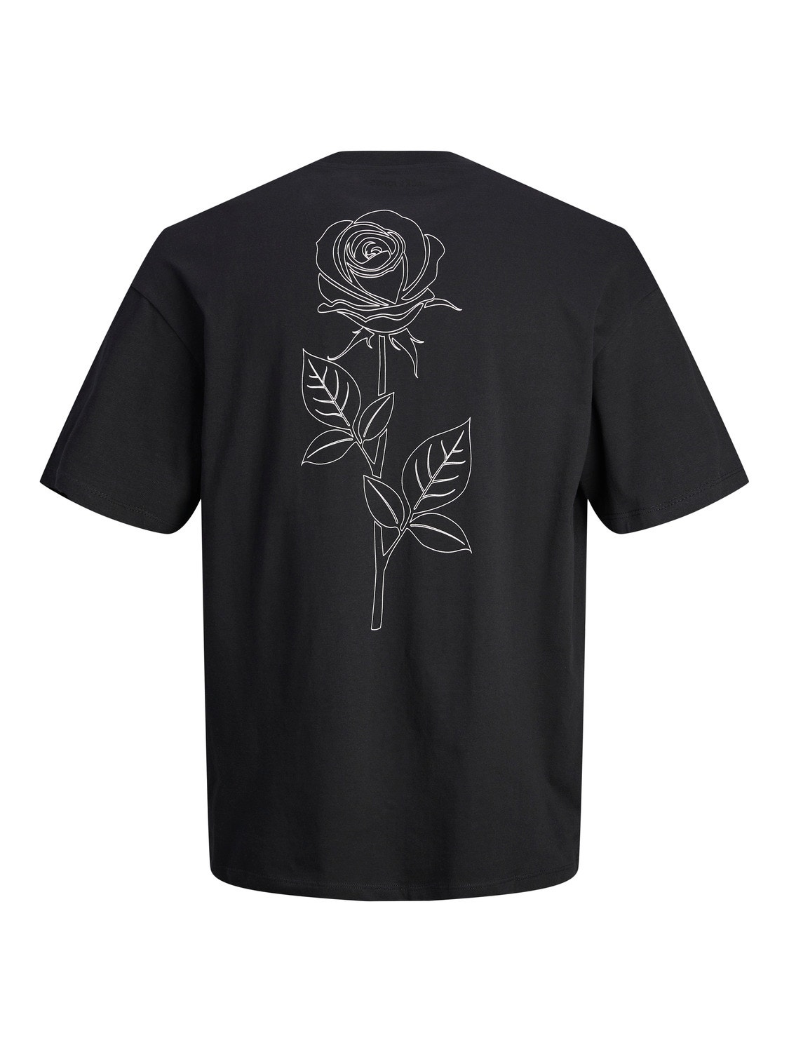 Jack & Jones Printet Crew neck T-shirt -Black - 12249221