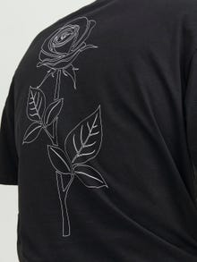 Jack & Jones Tryck Rundringning T-shirt -Black - 12249221