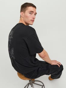 Jack & Jones Trykk O-hals T-skjorte -Black - 12249221