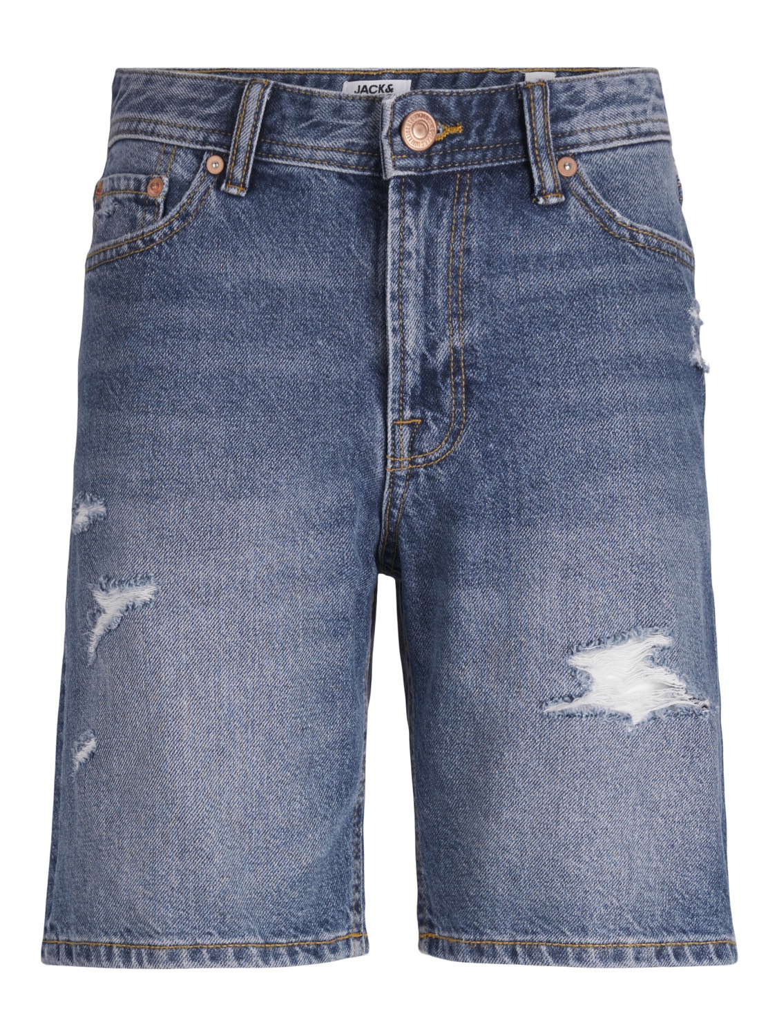 Jack & Jones Relaxed Fit Calções de Ganga Para meninos -Blue Denim - 12249228