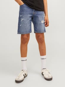 Jack & Jones Relaxed Fit Calções de Ganga Para meninos -Blue Denim - 12249228