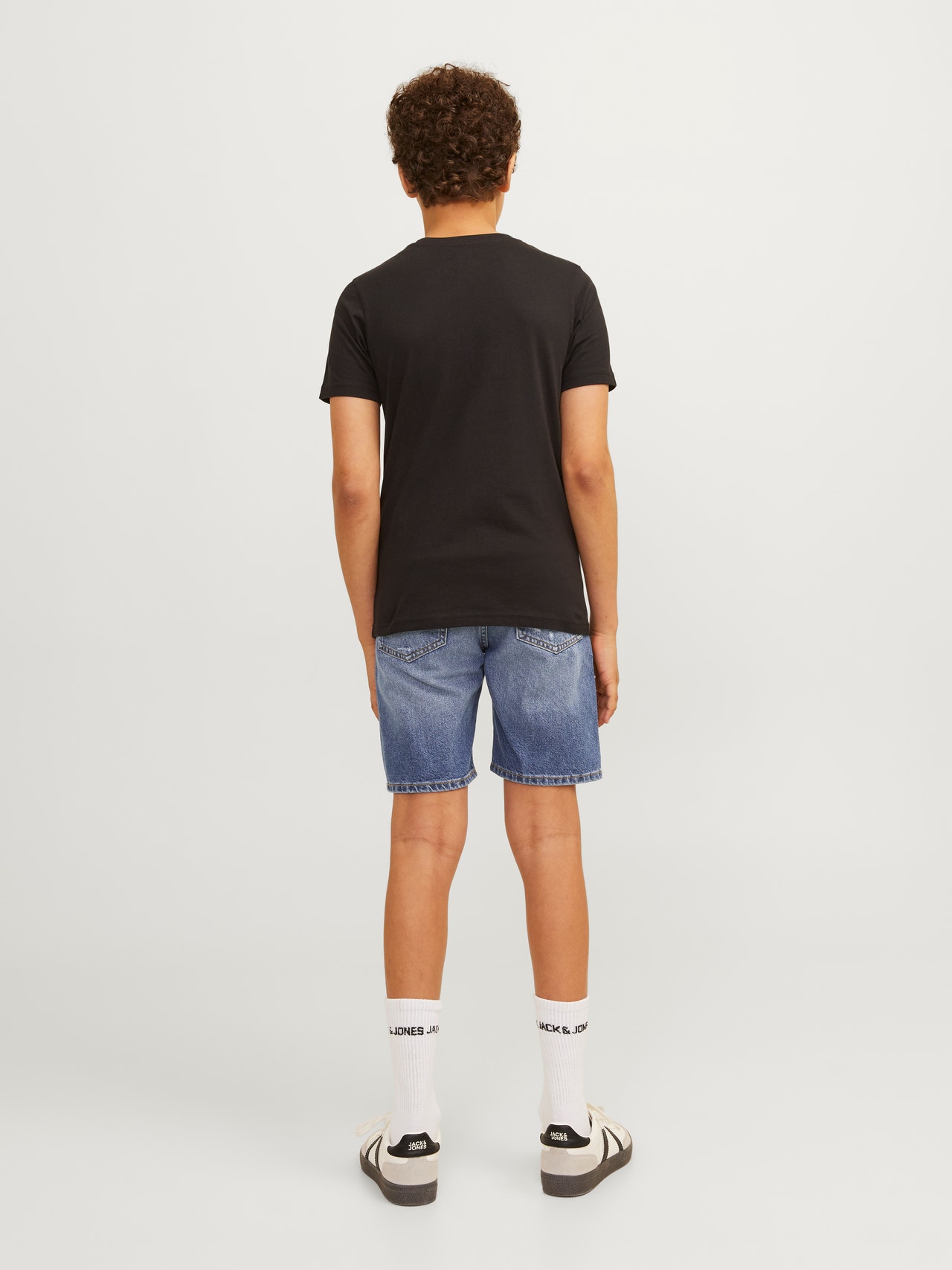 Jack & Jones Relaxed Fit Calções de Ganga Para meninos -Blue Denim - 12249228