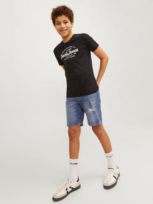 Jack & Jones Relaxed Fit Pantaloncini relaxed fit Per Bambino -Blue Denim - 12249228
