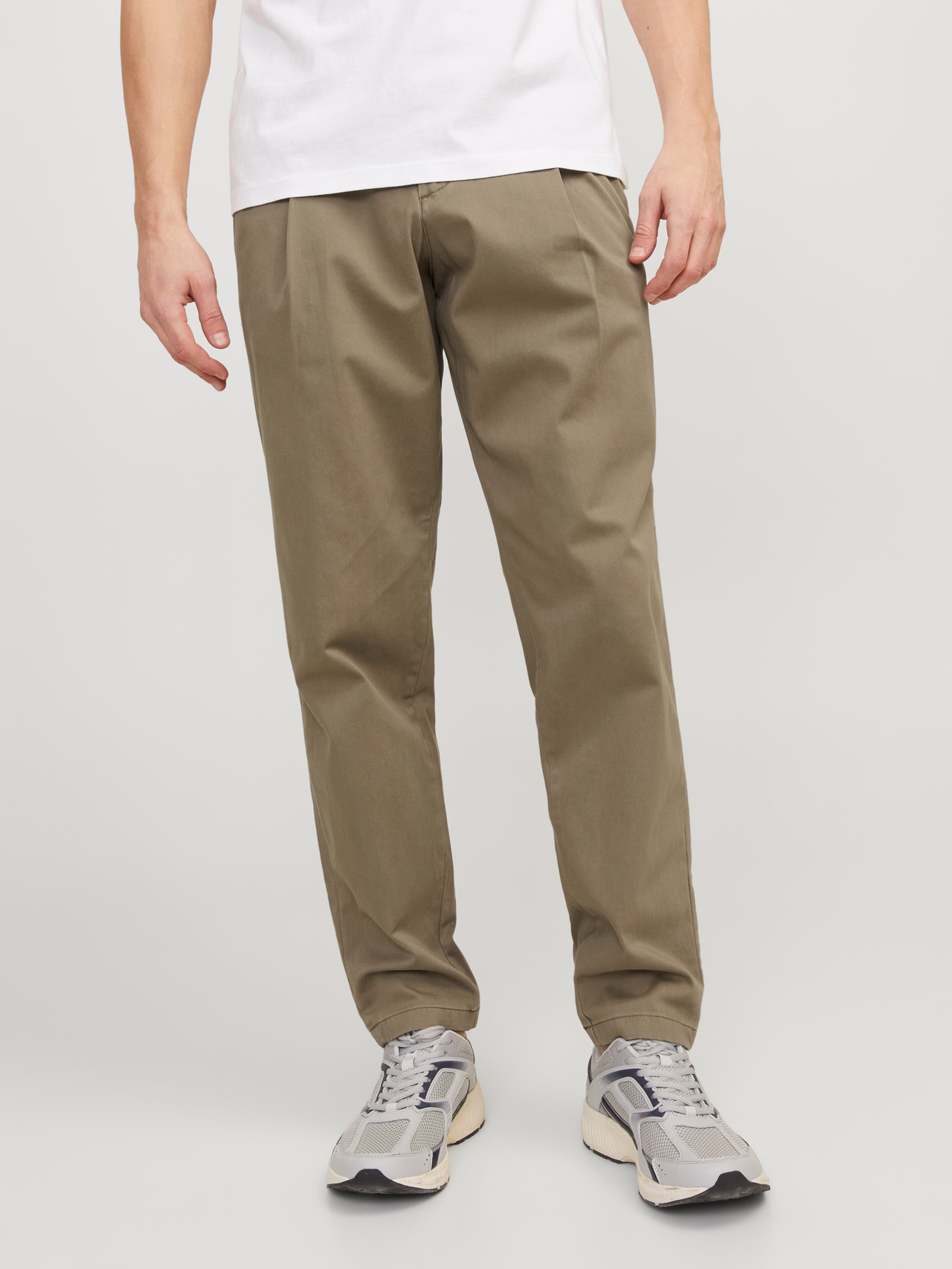 Jack & Jones Wide Fit Spodnie chino -Beige - 12249246