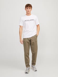 Jack & Jones Wide Fit Spodnie chino -Beige - 12249246