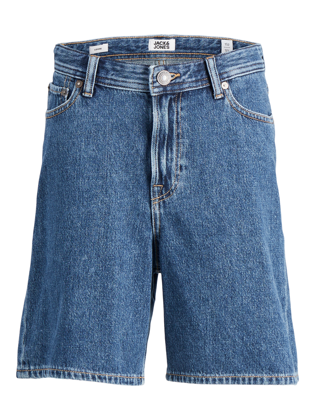 Jack & Jones Baggy fit Casual shorts For boys -Blue Denim - 12249254