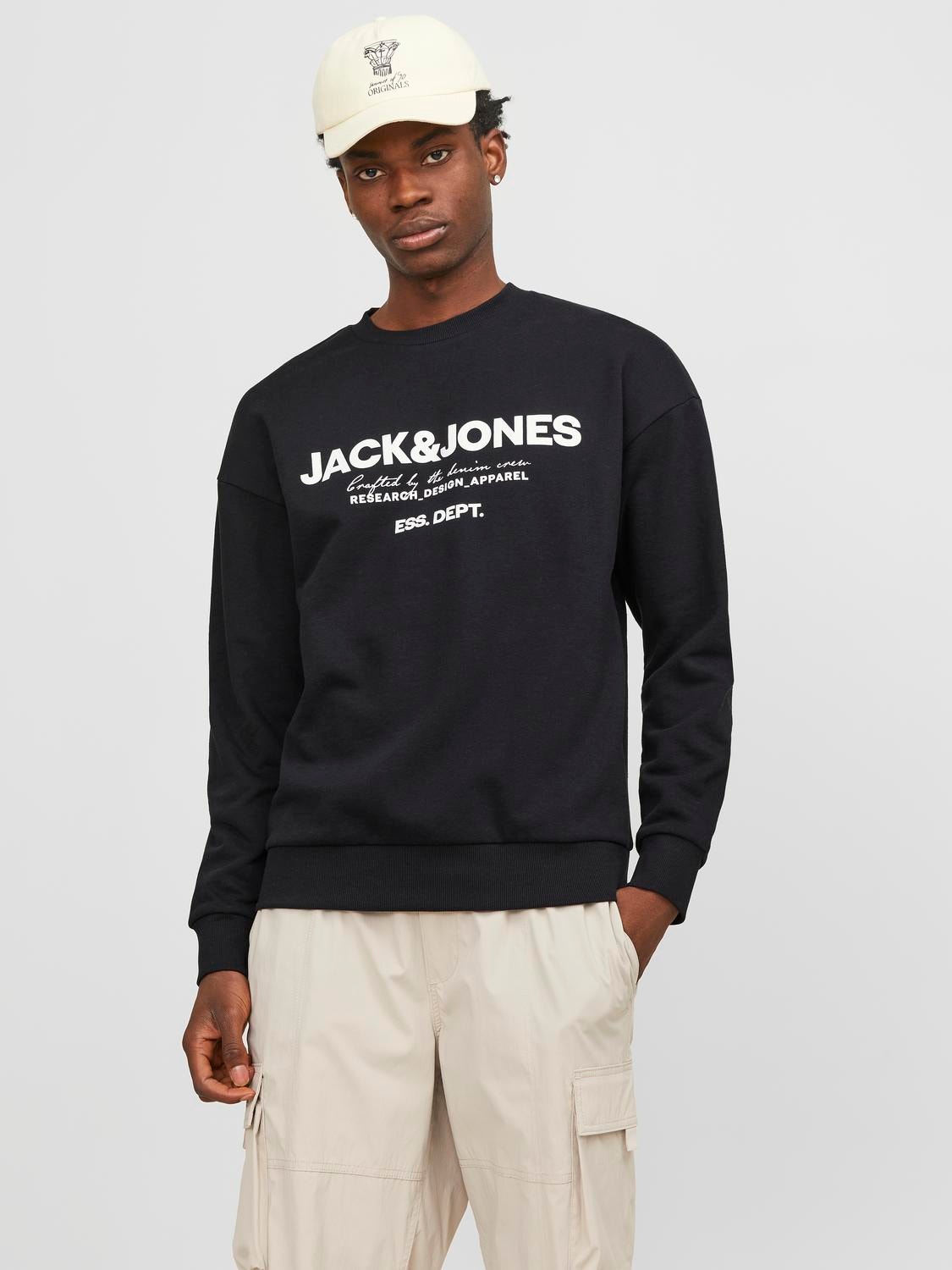 Jack & Jones Logotipas Apatinis prakaituojantis megztinis -Black - 12249273