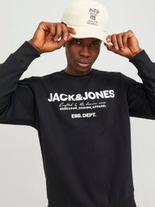 Jack & Jones Relaxed Fit Crew neck Set in sleeves Sweatshirts -Black - 12249273