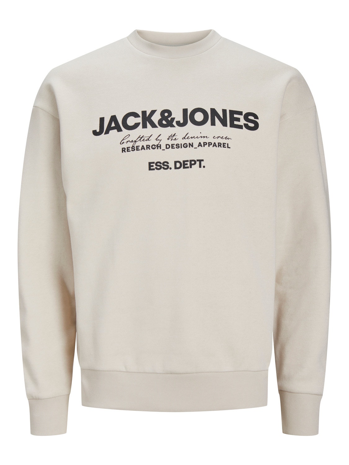Jack & Jones Logo Crewn Neck Sweatshirt -Moonbeam - 12249273