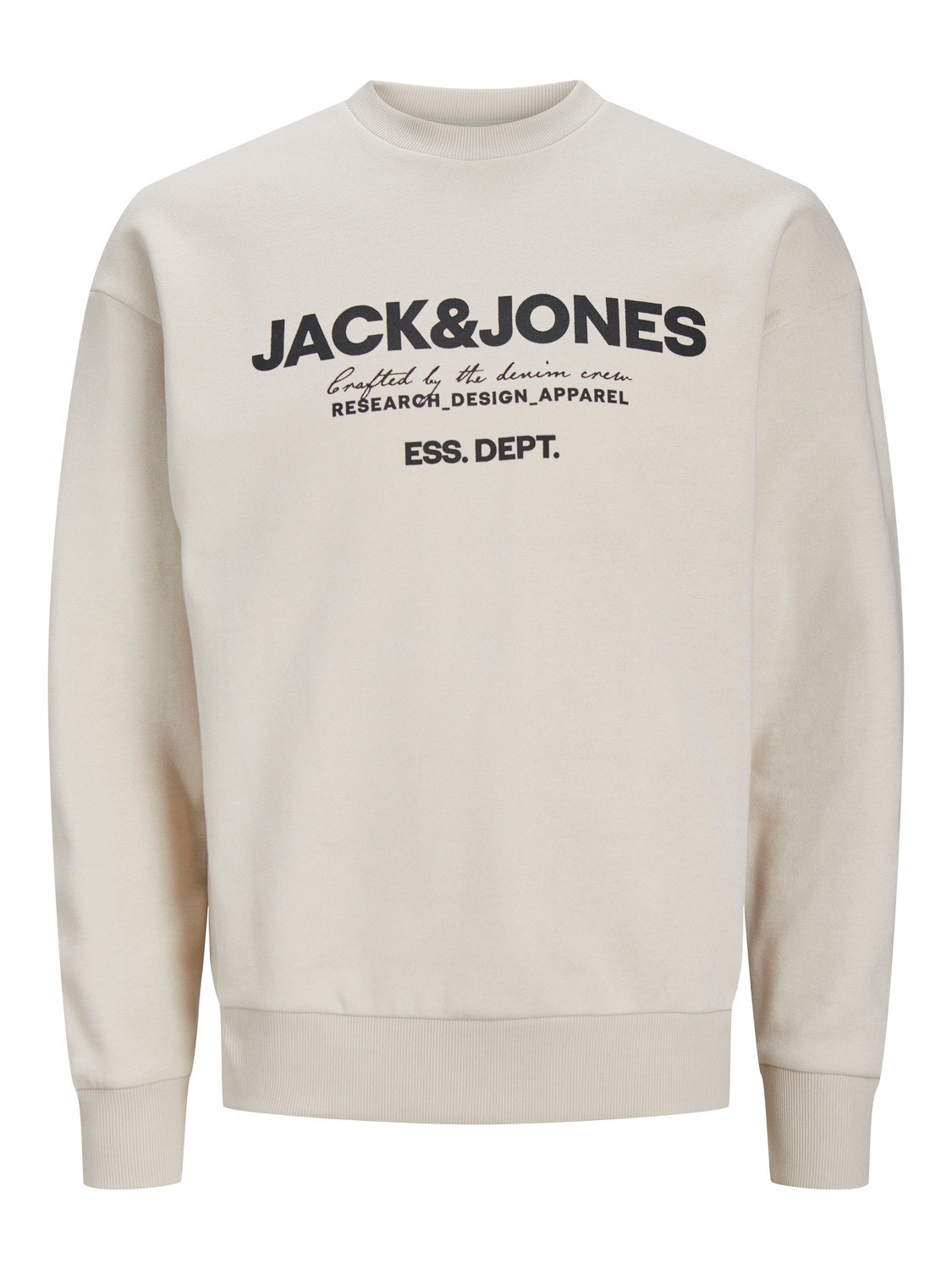 Jack & Jones Logó Személyzeti nyakú pulóver -Moonbeam - 12249273