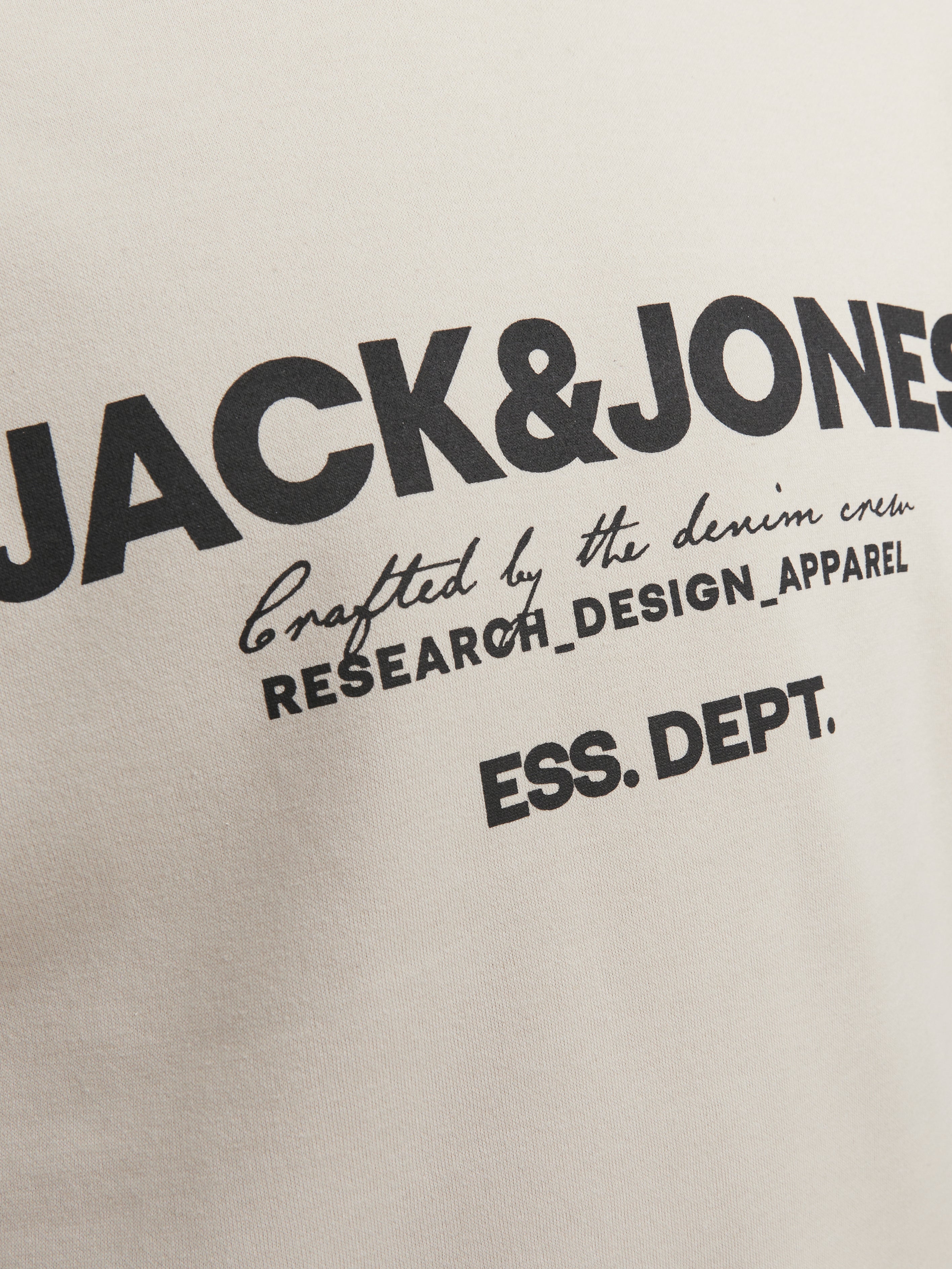 Logo Crewn Neck Sweatshirt | Beige | Jack & Jones®