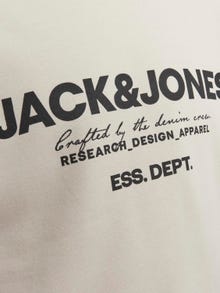 Jack & Jones Logo Genser med rund hals -Moonbeam - 12249273
