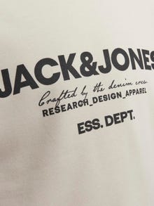 Jack & Jones Logó Személyzeti nyakú pulóver -Moonbeam - 12249273