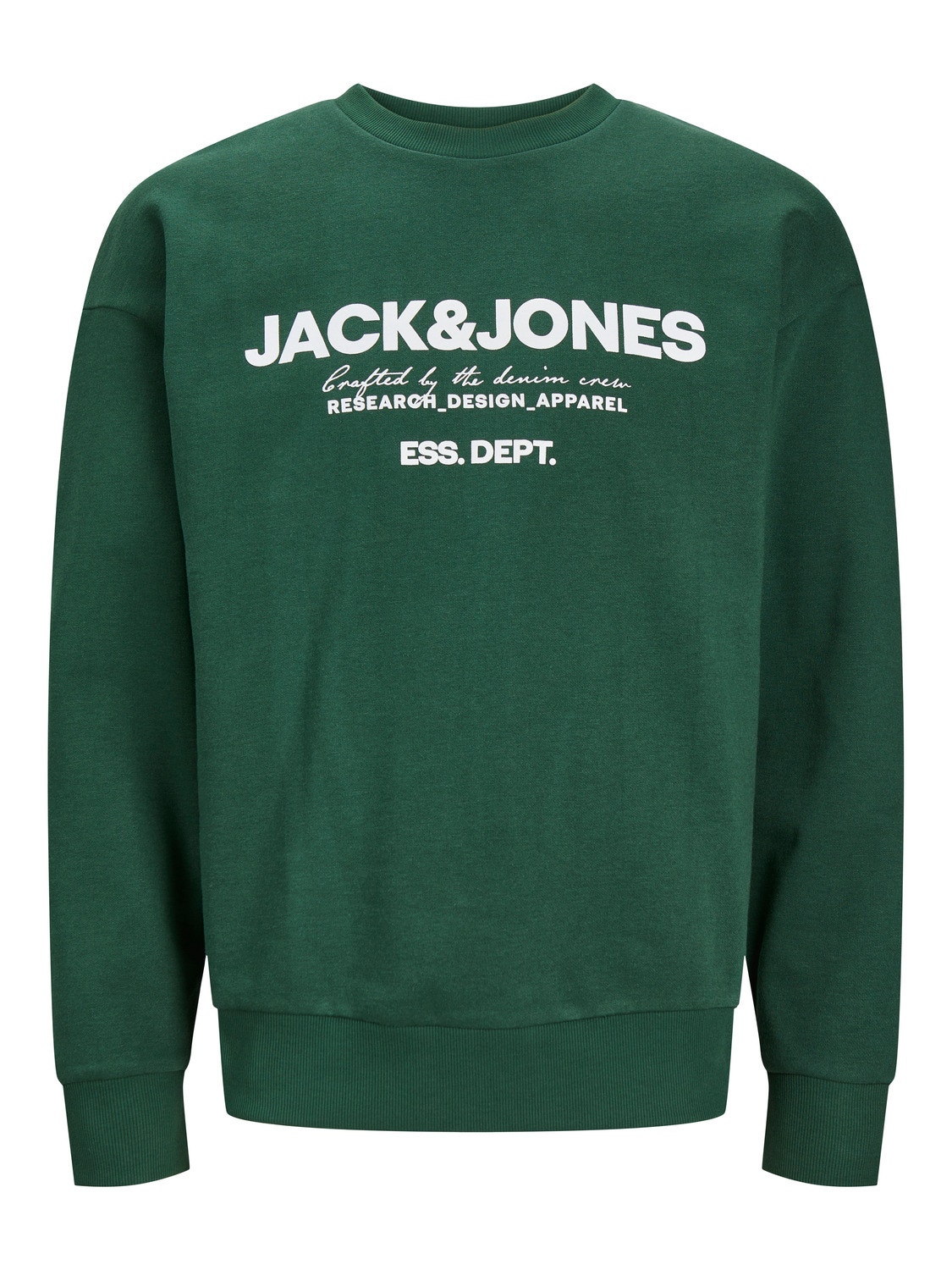 Jack & Jones Logo Crewn Neck Sweatshirt -Dark Green - 12249273