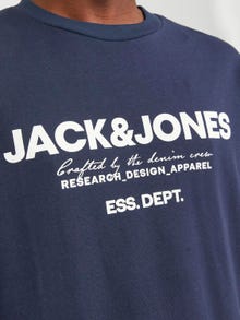 Jack & Jones Logo Crew neck Sweatshirt -Navy Blazer - 12249273