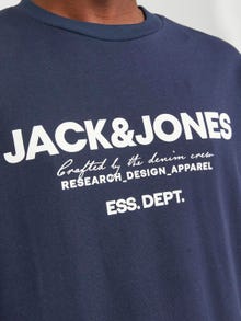 Jack & Jones Logo Genser med rund hals -Navy Blazer - 12249273