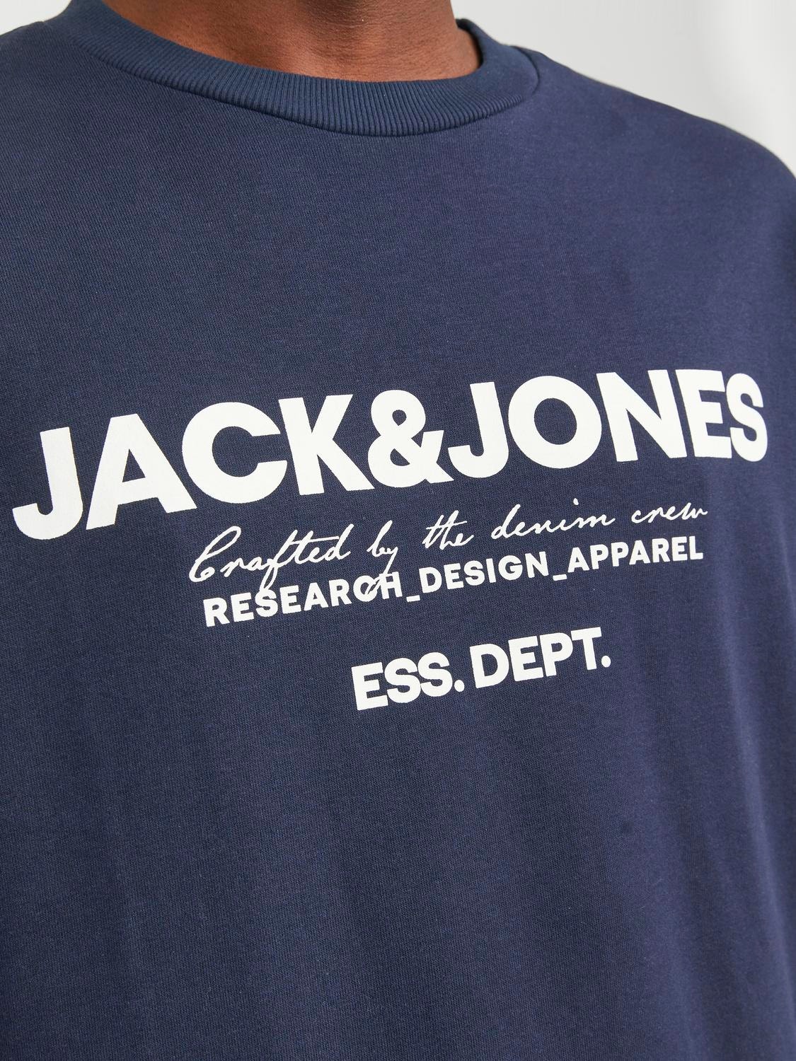 Jack & Jones Logo Sweatshirt met ronde hals -Navy Blazer - 12249273