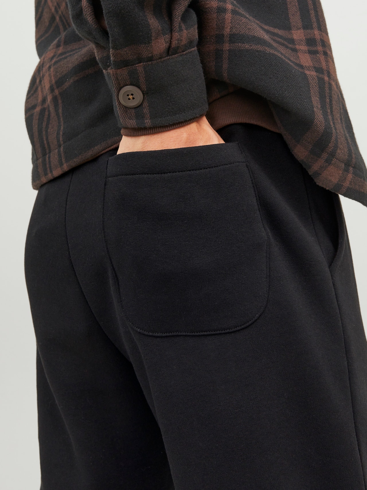 JACK & JONES Pantaloni Jogger Uomo Regular Fit – Felpati Con Polsini A Costine E Vita Regolabile, Cotone Morbido, Sweatpants Per Il Tempo Libero