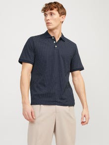 Jack & Jones Einfarbig Polo T-shirt -Navy Blazer - 12249286