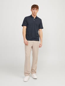 Jack & Jones Plain Polo T-shirt -Navy Blazer - 12249286