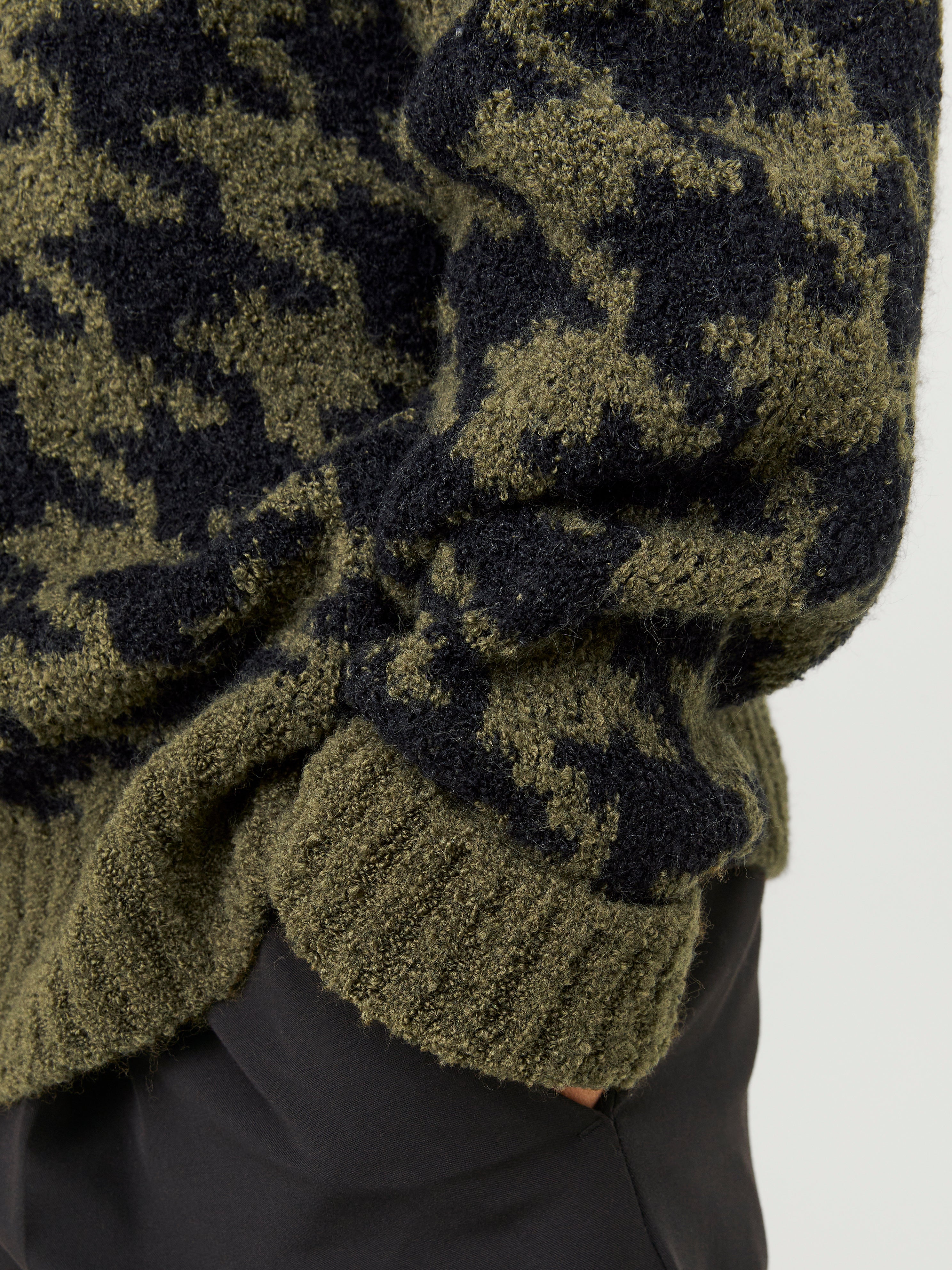 JACK & JONES Herren Strickpullover - Karierter Pullover Langarm