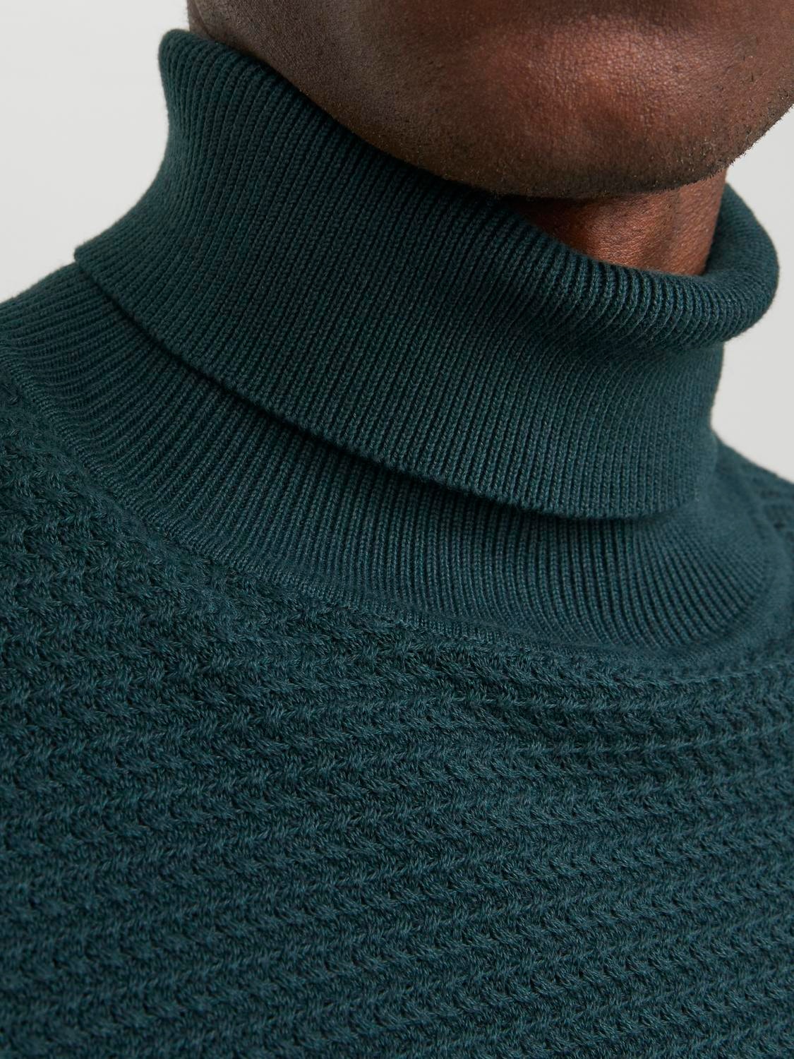 Jack & Jones Plain Turtleneck -Green Gables - 12249307