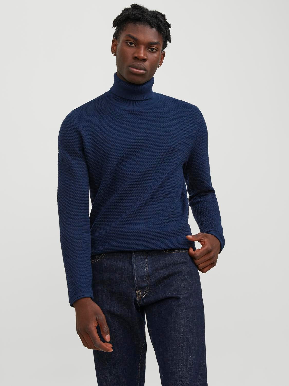 Plain blue online jumper