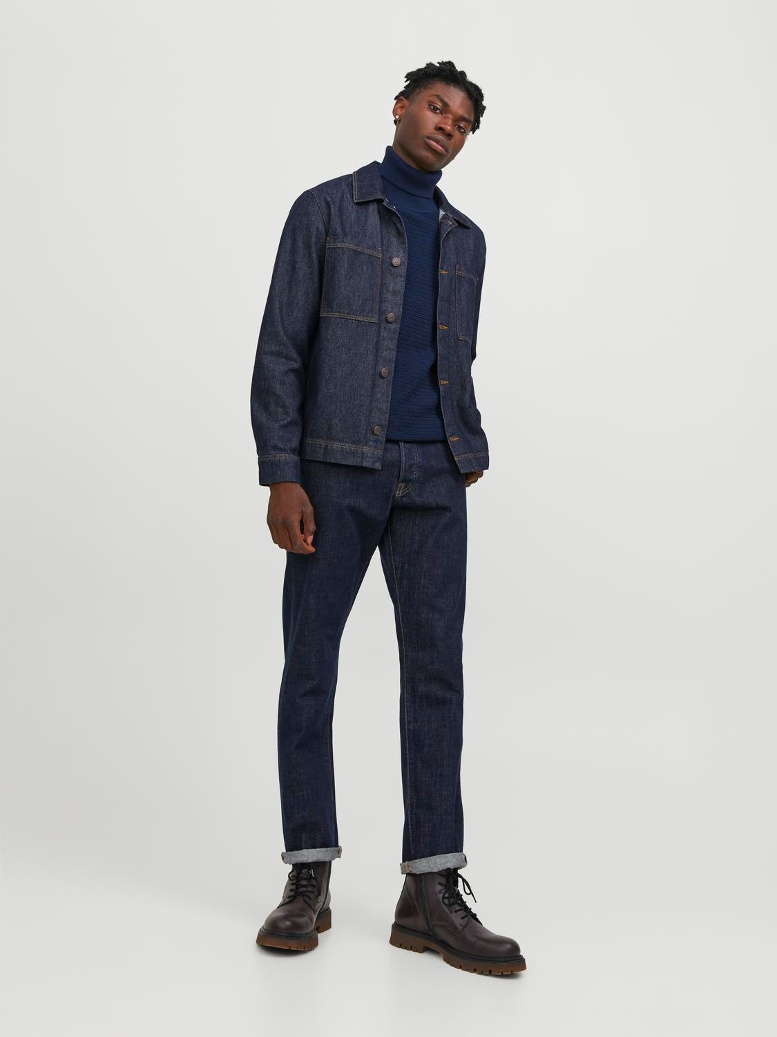 Jack & Jones Sima Trikósál -Maritime Blue - 12249307