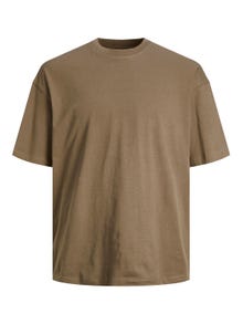 Jack & Jones Ensfarvet Crew neck T-shirt -Bungee Cord - 12249319