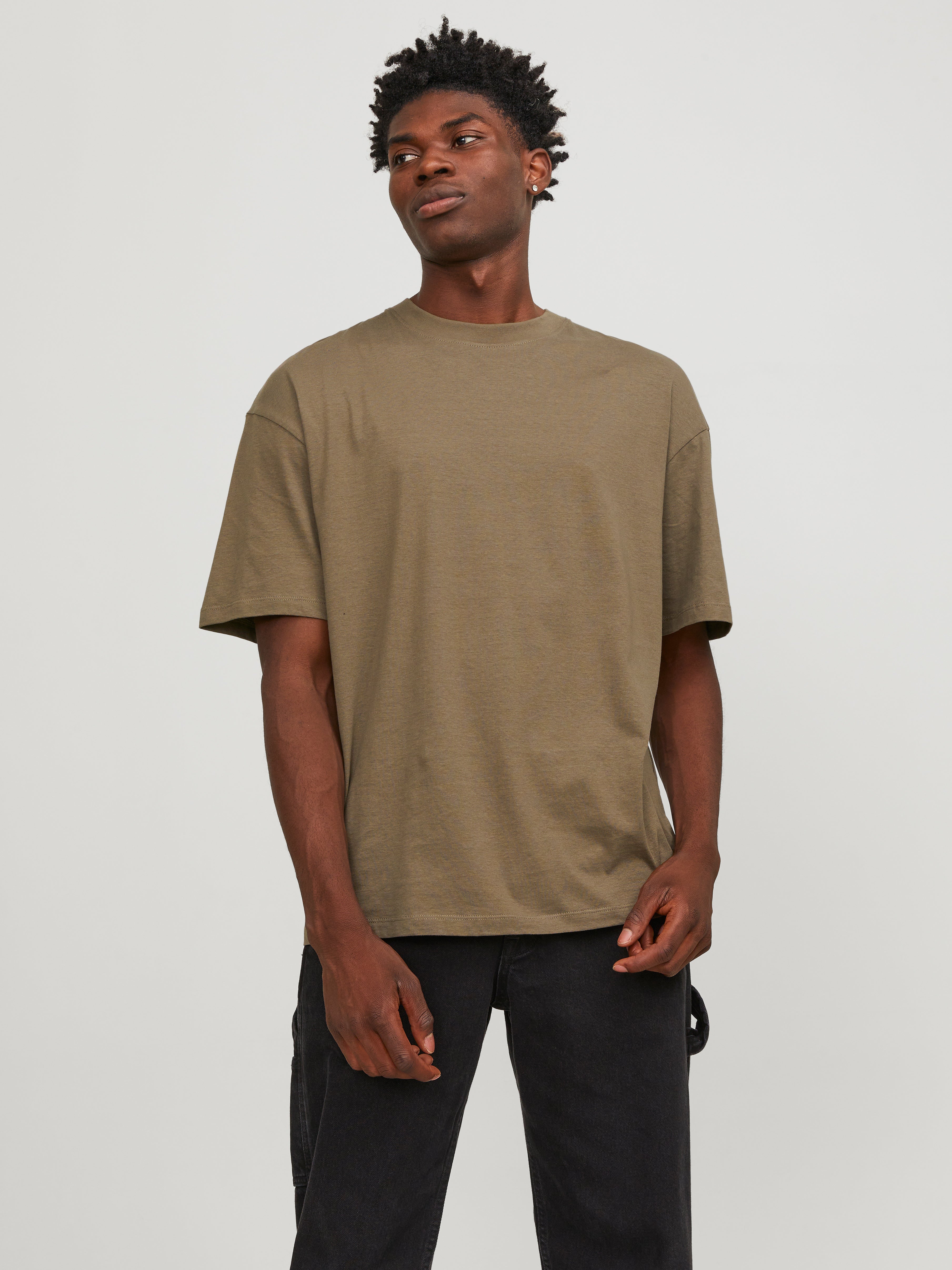 T-shirt Uni Col Rond - Jack & Jones - Modalova