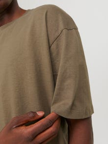 Jack & Jones Gładki Okrągły dekolt T-shirt -Bungee Cord - 12249319