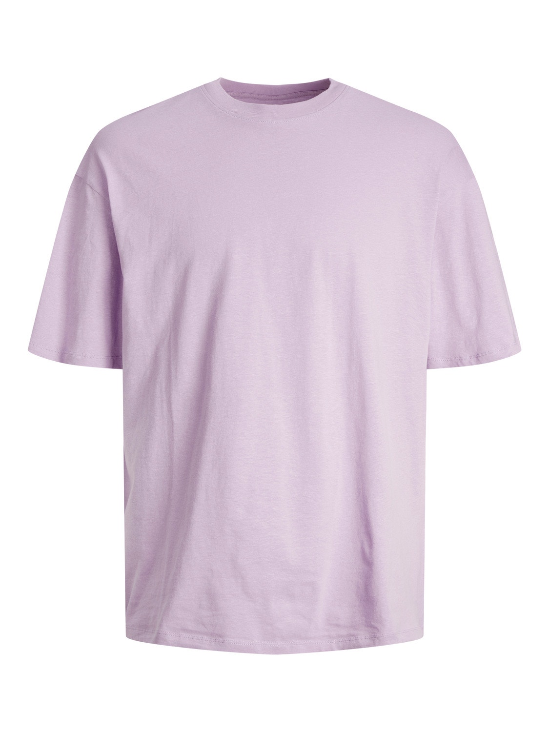 Jack & Jones Yksivärinen Pyöreä pääntie T-paita -Purple Rose - 12249319