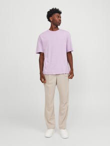 Jack & Jones Einfarbig Rundhals T-shirt -Purple Rose - 12249319