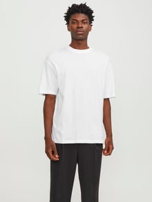 Jack & Jones T-shirt Semplice Paricollo -White - 12249319