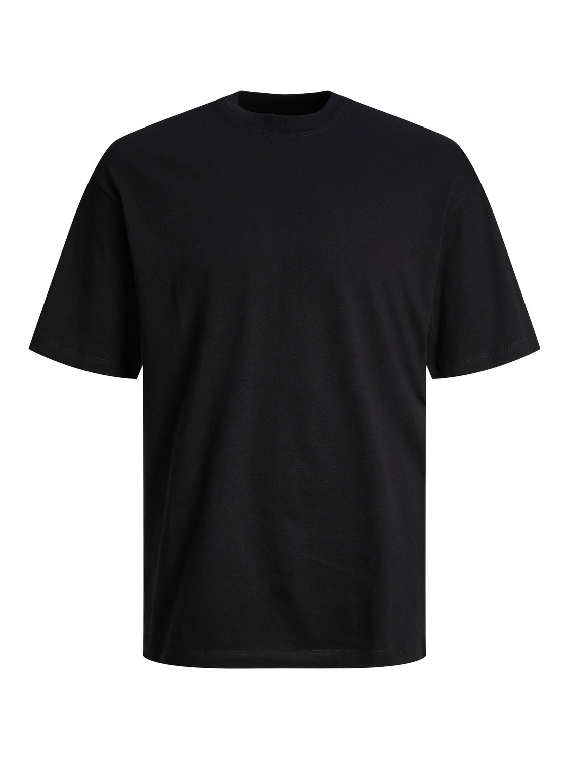 Jack & Jones Ensfarvet Crew neck T-shirt -Black - 12249319