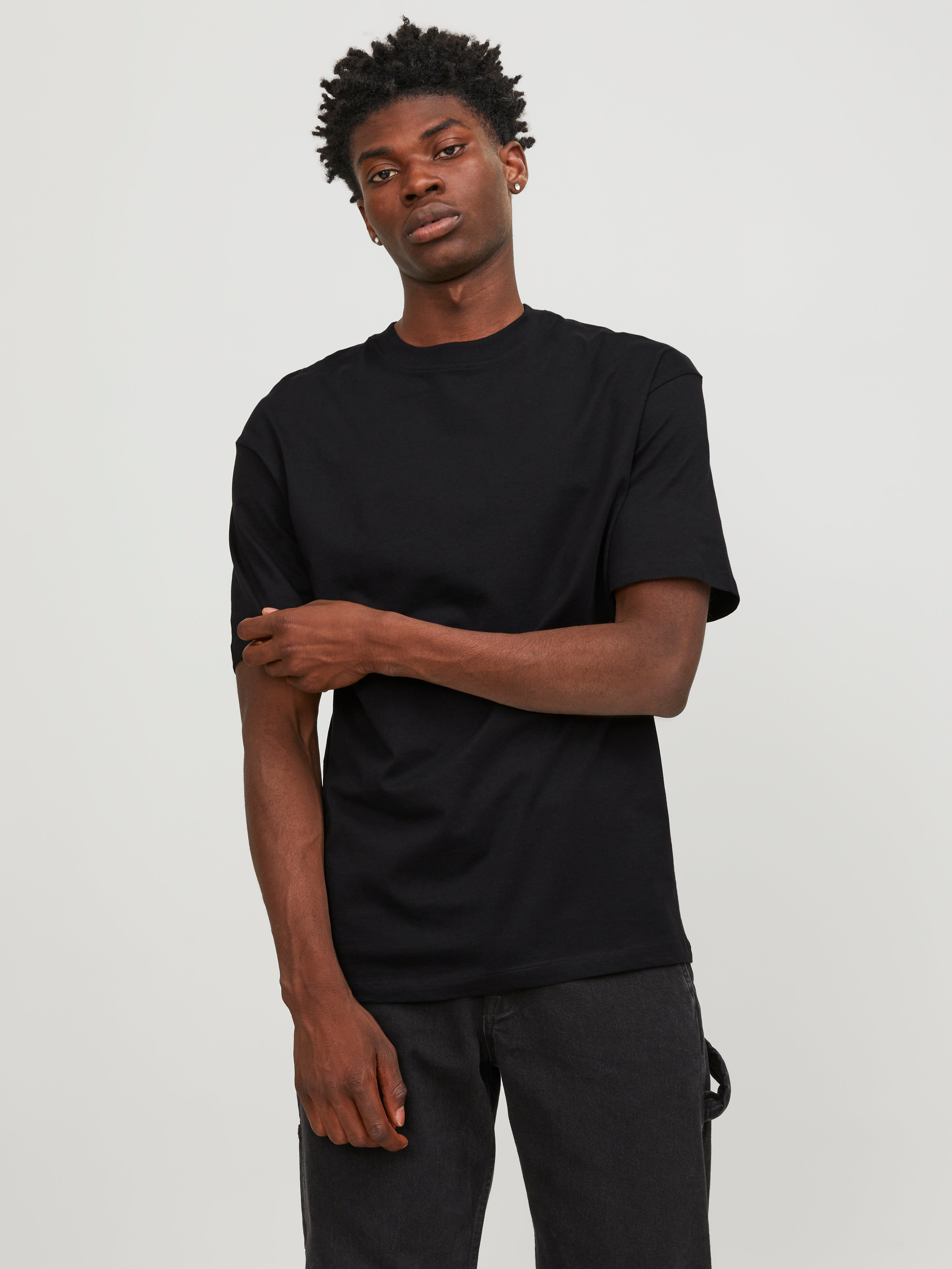 T-shirt Uni Col Rond - Jack & Jones - Modalova