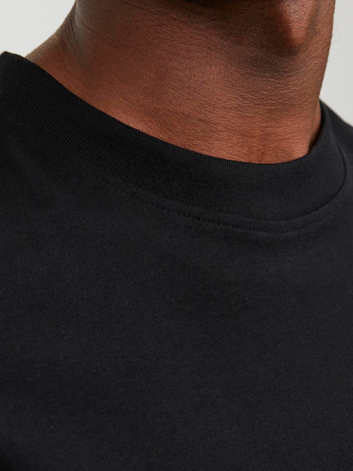 Jack & Jones Camiseta Liso Cuello redondo -Black - 12249319